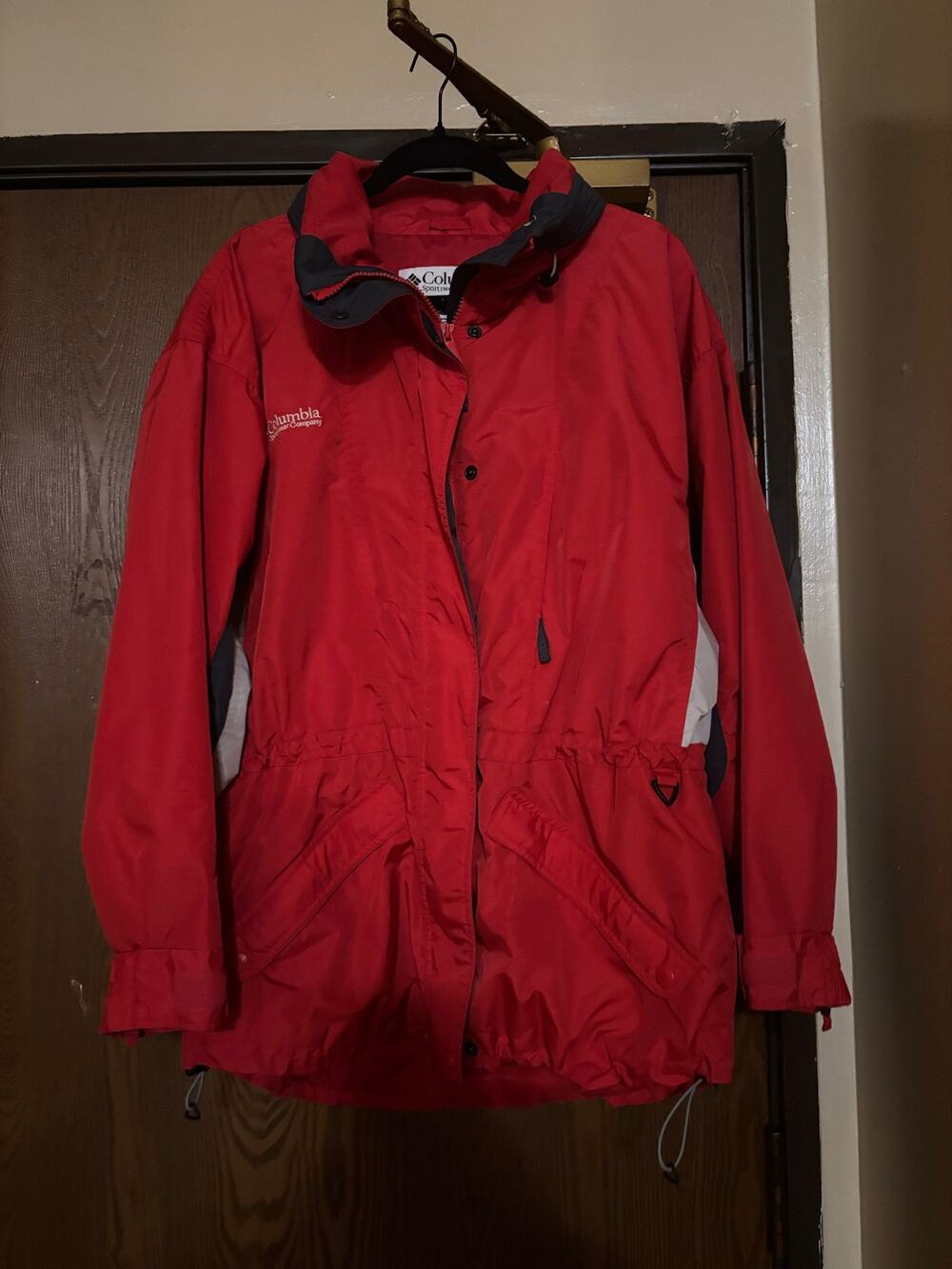 Columbia Red Fall/ Winter Outerwear Waterproof Jacket/ Coat